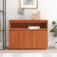 Dressoir met opslag Bruin 104,5 x 34 x 80 cm Massief grenenhout - thumbnail