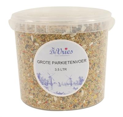 DE VRIES GROTE PARKIETENVOER 3 LTR 2,3 KG
