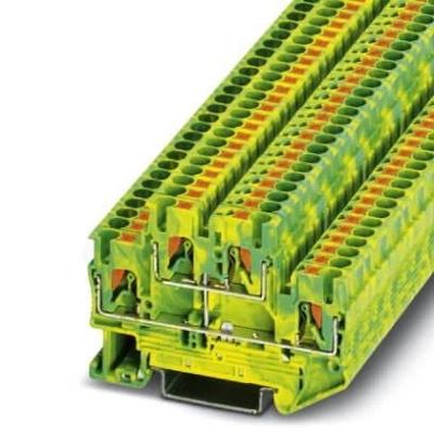 Phoenix Contact 3210596 Aardklem 2-etages 5.2 mm Snelaansluiting Groen, Geel 1 stuk(s)