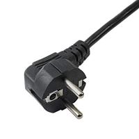 Akyga Stroom Adapterkabel [1x Randaarde stekker - 1x Apparaatbus C5] 1.50 m Zwart - thumbnail