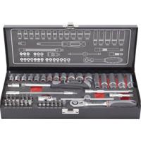 TOOLCRAFT 826386 Dopsleutelset Metrisch 1/4 (6.3 mm) 45-delig - thumbnail