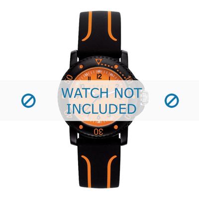 Esprit horlogeband ES108334-004 Silicoon Zwart Esprit horlogeband ES108334-004 Silicoon Zwart