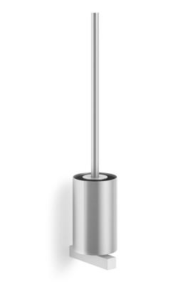 Zack Carvo Toiletborstelhouder - open - wandmontage - geborsteld RVS 40487