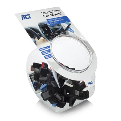 ACT AC9000 Smartphone Autohouder | Ventilatierooster | Metalen klemsysteem | 25 stuks