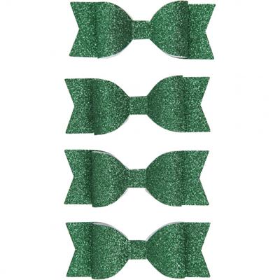 Vivi Gade Strikken, afm 31x85 mm, groen glitter, 4 stuk/ 1 doos