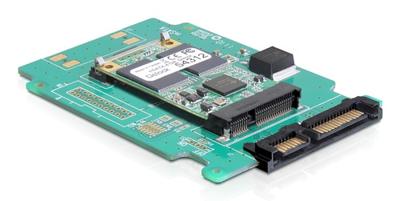 Delock Adapter Serieel [1x SATA - 1x mSATA] Groen - thumbnail