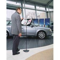 Vloerstandaard voor A4 - 10 ramen zwart - thumbnail