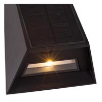 Lucide LUTON - Wandlamp - Zonne-energie - LED Dimb. - 1x1W 2850K/3150K - IP54 - Beweging & dag/nacht sensor - Zwart - thumbnail