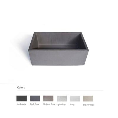 Opzet Wastafel Urbi et Orbi Immissio Beton 45x26x18 cm Bruin Beige Opzet Wastafel Urbi et Orbi Immissio Beton 45x26x18 cm Bruin Beige