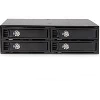 StarTech.com Wissellijst voor 2,5 inch SATA/SAS-schijven, 4 stuks, mobiel rek voor SATA II en III - thumbnail