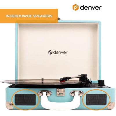 Denver VPL-120 USB-platenspeler Blauw