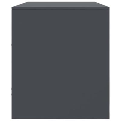 Tv-meubel 99x39x44 cm staal antracietkleurig