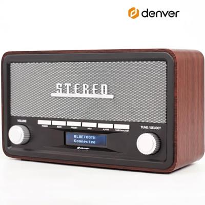 Denver DAB-18 Radio DAB+, VHF (FM) AUX Behuizing van echt hout Hout