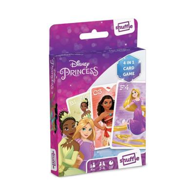 Shuffle kaartspel 4 in 1 Disney Princess karton 32 delig Shuffle kaartspel 4 in 1 Disney Princess karton 32 delig