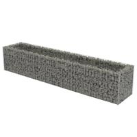 Gabion plantenbak verhoogd 270x50x50 cm gegalvaniseerd staal - thumbnail
