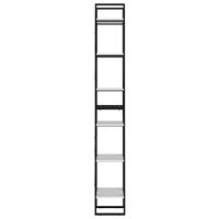 Boekenkast met 6 schappen 40x30x210 cm spaanplaat wit - thumbnail