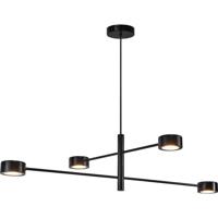 Nordlux Hanglamp Clyde 4 lichts 89 x 89 cm 3 step dim zwart - thumbnail