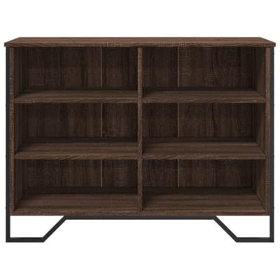 Dressoir 101x35,5x74,5 cm bewerkt hout bruin eikenkleur