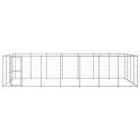 Hondenkennel 33,88 m² gegalvaniseerd staal - thumbnail