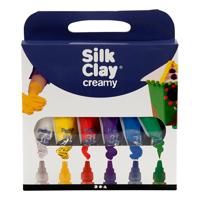 Creativ Company Silk clay creamy standaard kleuren, 6x35ml - thumbnail