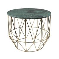 Dutchbone Bijzettafel 'Boss' Marmer, 51cm - thumbnail