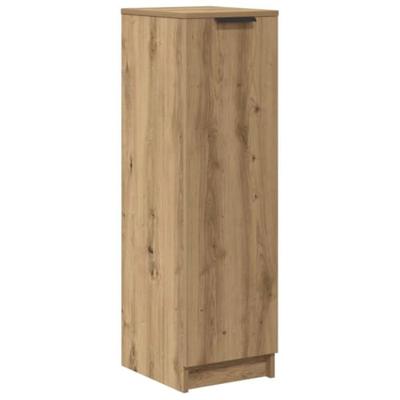 Schoenenkast 29,5x35x100,5 cm bewerkt hout artisanaal eiken
