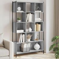 Boekenkast 102x28x172 cm bewerkt hout grijs sonoma eikenkleurig - thumbnail