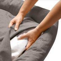Hunter EIBY hondenbank, vuilafstotend, Easy Clean-technologie, onderhoudsarm, M, grijs - thumbnail