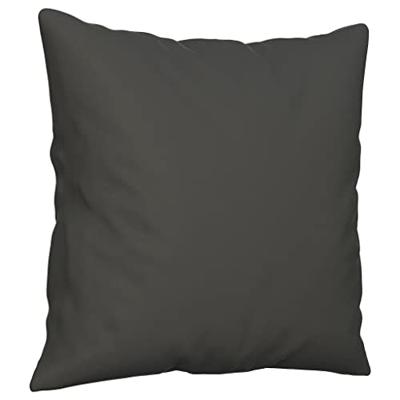 VidaXL Sierkussens 2 st 40x40 cm microvezelstof donkergrijs