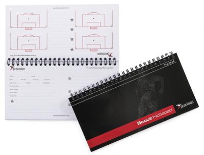 Precision notitieblok Scouts voetbal A5 papier zwart 6 stuks