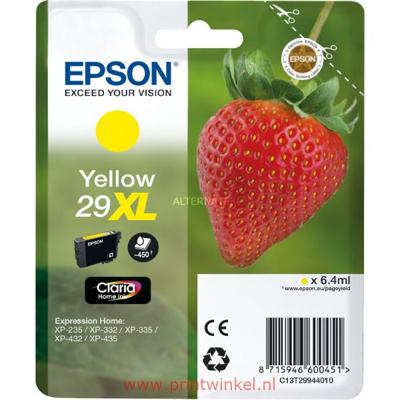 Epson Inktpatroon XL geel Claria Home 29 T 2994