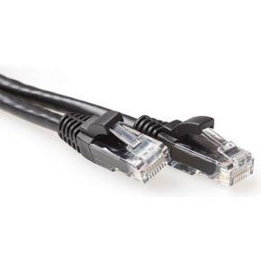 ACT IB2952 U/UTP CAT6A Patchkabel | Snagless | RJ45 Connectoren | Zwart | 25 cm