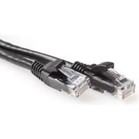 ACT IB2952 U/UTP CAT6A Patchkabel | Snagless | RJ45 Connectoren | Zwart | 25 cm - thumbnail