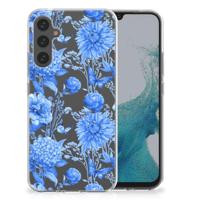 TPU Case voor Samsung Galaxy A34 Flowers Blue - thumbnail
