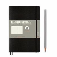 Leuchtturm Black, Softcover, Paperback (B6+), 123 p., dotted - thumbnail