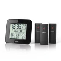 Hama weerstation ews-trio met drie sensoren zwart - thumbnail