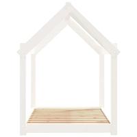 VidaXL Hondenmand 101x70x90 cm massief grenenhout wit - thumbnail