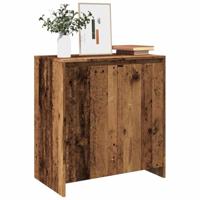 Dressoir 70x41x75 cm bewerkt hout oud houtkleurig - thumbnail