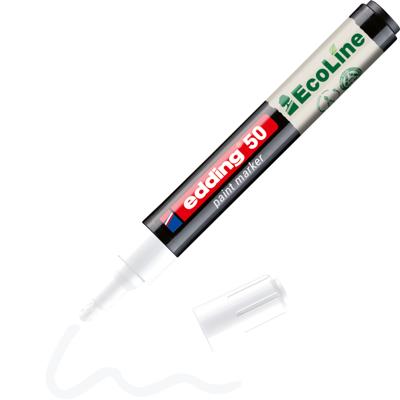 Paintmarker edding 50 eco waterbasis 2-3mm wit Paintmarker edding 50 eco waterbasis 2-3mm wit