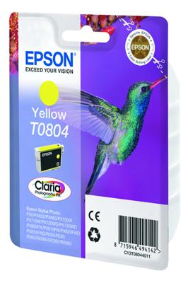 Epson Singlepack Yellow T0804 Claria Photographic Ink Epson Singlepack Yellow T0804 Claria Photographic Ink