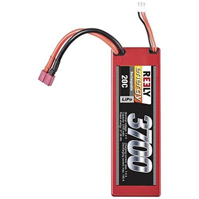 Reely LiPo accupack 7.4 V 3700 mAh Aantal cellen: 2 20 C Stick hardcase T-stekkersysteem