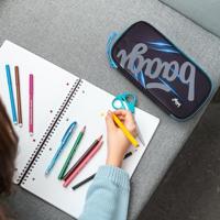 Baagl School etui Skate Bluelight 1-rits - thumbnail