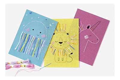 Karton om op te borduren MIX COLORÉ - FOLIA dieren, 40 vellen meerkleurig