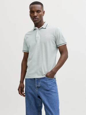Jack & Jones Jjepaulos Polo Ss Noos Poloshirts Mineral Blue