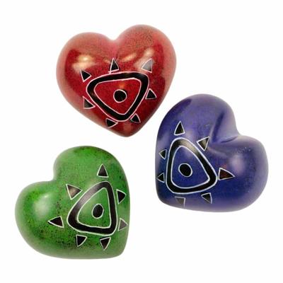 Geluksstenen Harten met Zon (Set van 3) Geluksstenen Harten met Zon (Set van 3)
