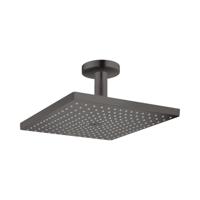 Hansgrohe Hoofddouche Raindance E 300 1jet Plafondbevestiging Geborsteld Zwart Chroom - thumbnail