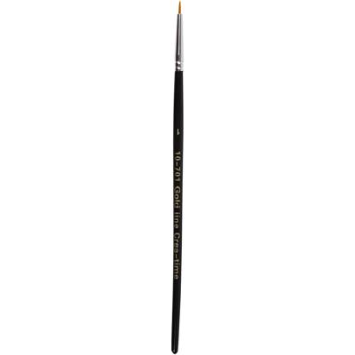 Creativ Company Gold line penselen, afm 0, l: 17 cm, b: 1 mm, rond, 12 stuk/ 1 doos