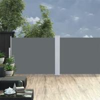 VidaXL Windscherm uittrekbaar 140x1000 cm antraciet - thumbnail