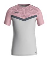 JAKO 6124K T-Shirt Iconic Kids - Zachtgrijs/Dusky Pink/Anthra Light - 140 - thumbnail
