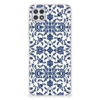 Samsung Galaxy A22 5G | TPU Case | Flower Blue - thumbnail